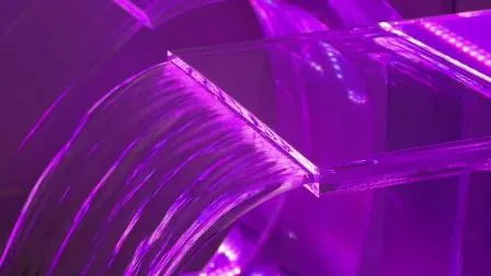 Fontana per piscina a cascata con LED a 7 colori, fornitura di fabbrica, discesa dell'acqua