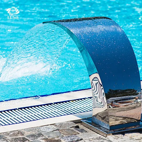 I produttori forniscono decorazioni per piscine in acciaio inossidabile 304, piscine, SPA, cascate