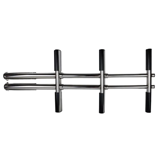 Scala per barca a 4 gradini in acciaio inossidabile, scala sotto la piattaforma, scala estensibile con montaggio scorrevole, capacità di 900 libbre per yacht marino/piscina