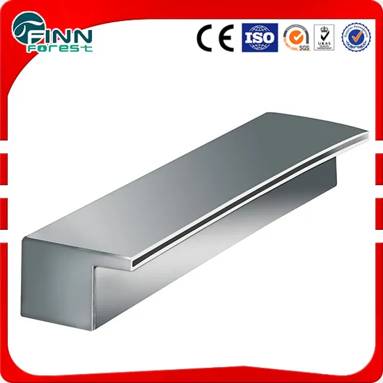 Fontana decorativa da giardino in acciaio inox per piscina, cascata a parete