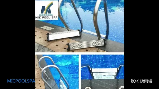 Scala resistente per piscina interrata con corrimano
