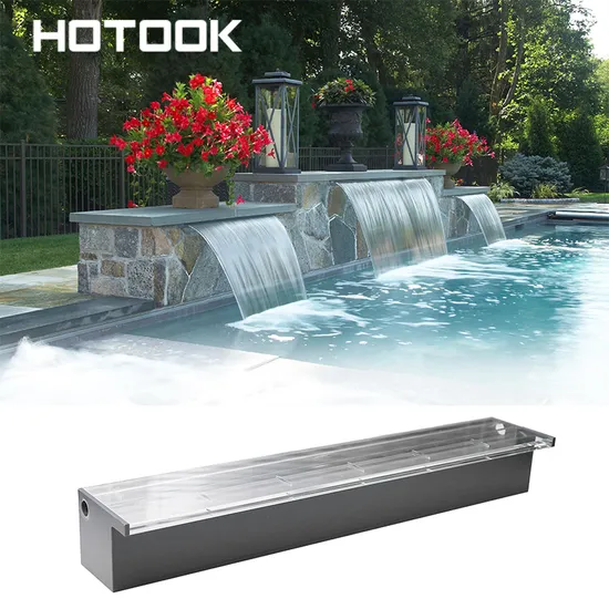 OEM SPA Pool Massage Impactor Cascading Waterfall Pool Blade Cascade Fountain Waterfall Curtain Outdoor for Swimming Pool 