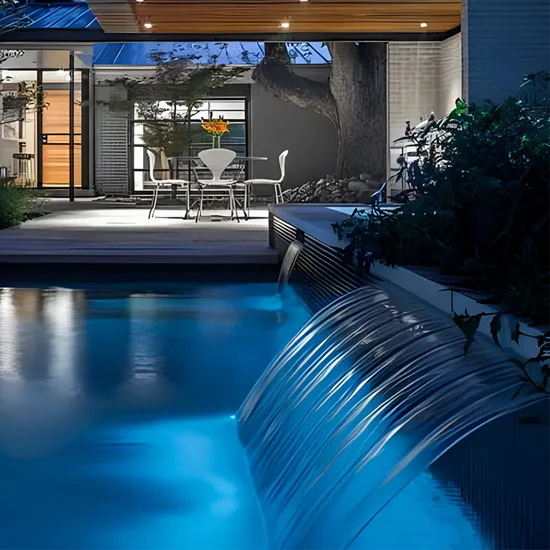 Vendita calda piscina decorazione per la casa cascata fontana a lama d'acqua